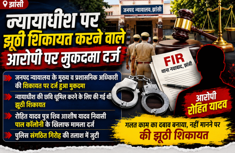गलत कार्य करने का दबाव बनाने के लिए न्यायाधीश की झूठी शिकायत करने पर रिपोर्ट दर्ज